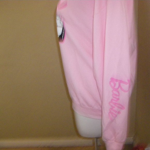 Barbie Sweatshirt Pink Barbie Logo & Barbie Corvette Women's Sizes NWT - Picture 6 of 15